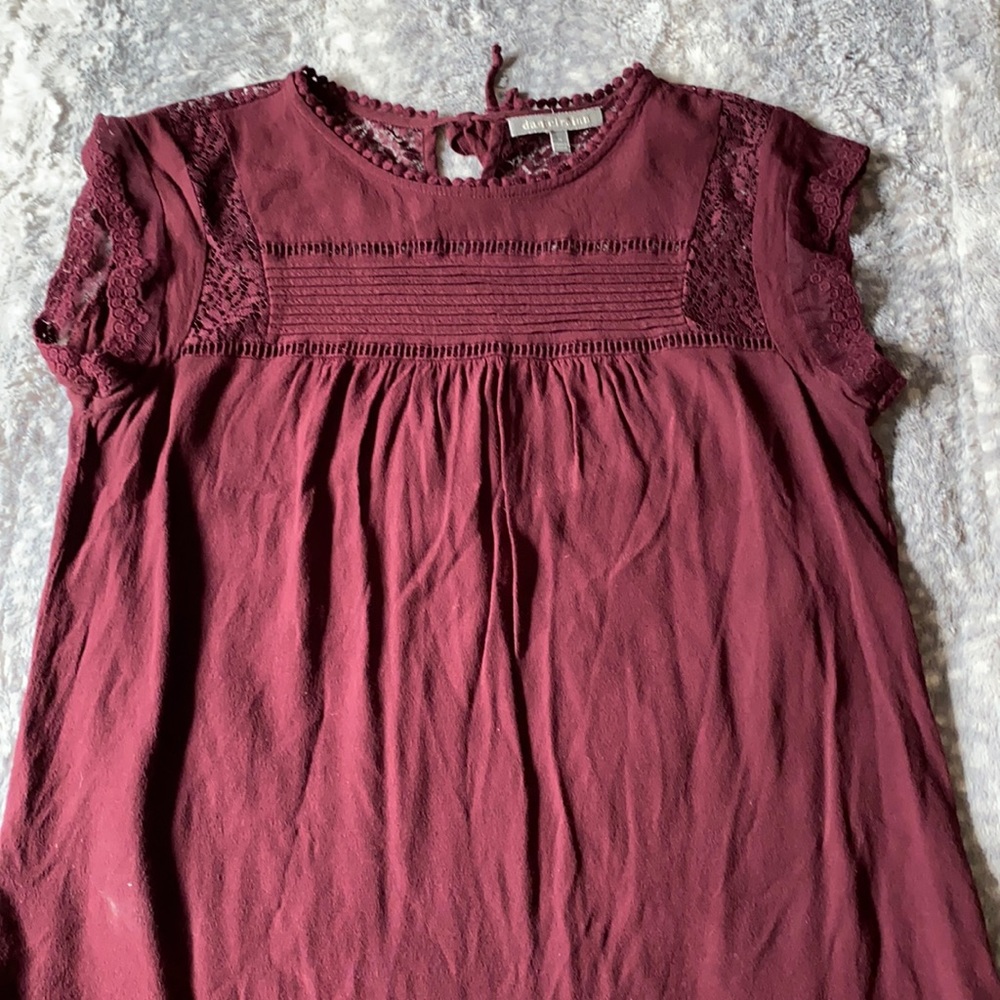 Daniel Rainn Lace Detail Blouse